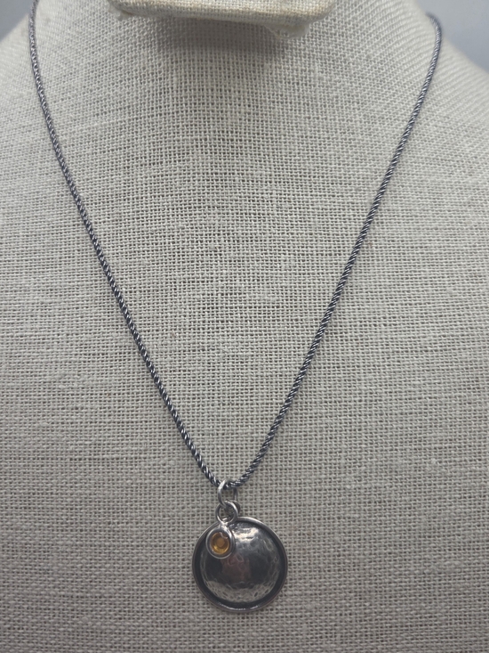 Silpada Jewelry - Silpada 925 Sterling Silver Faith Of Mustard Seed Amber Pendant Necklace